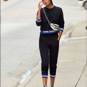 Opening Ceremony Heavy Cotton Sweatpants with Scalloped Trim